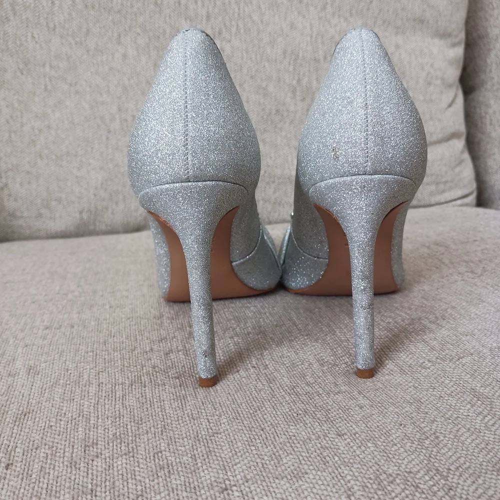 Schutz Elegant Silver Women's Heels
